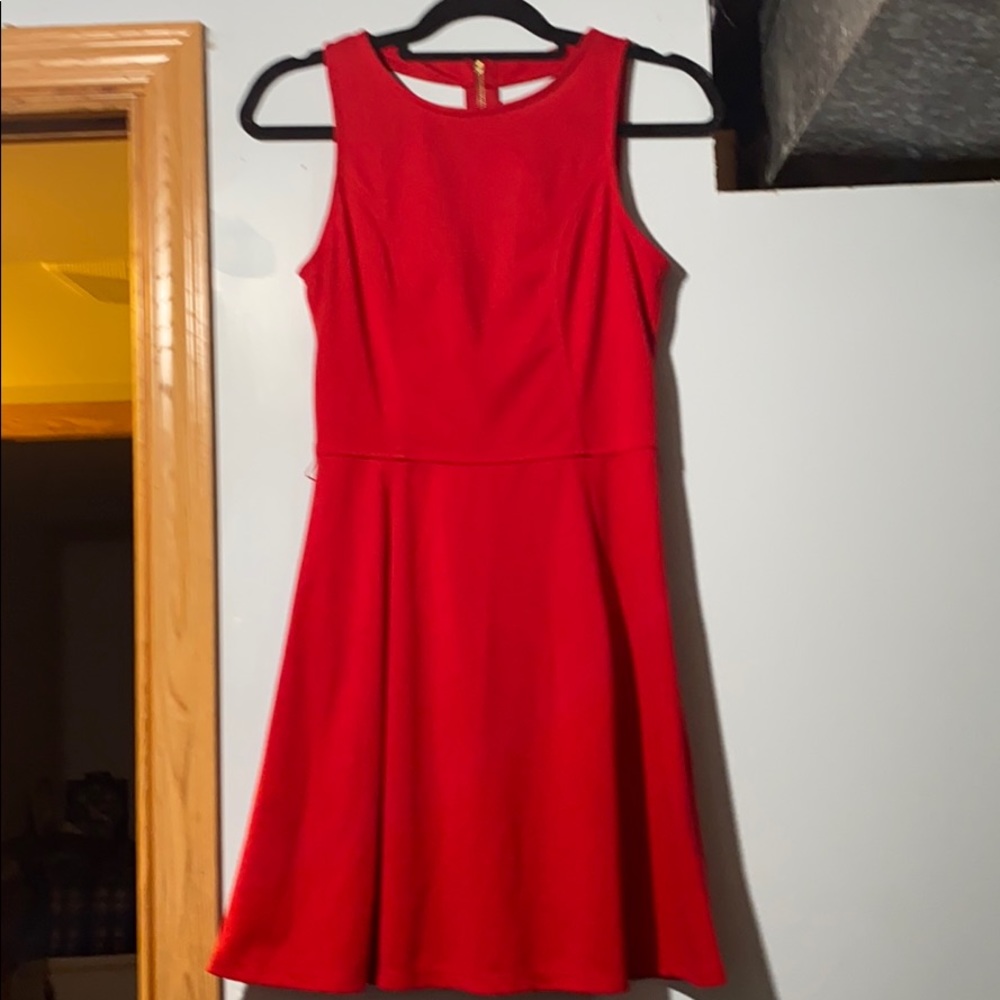Bebe Sexy cut out back detailed RED Dress